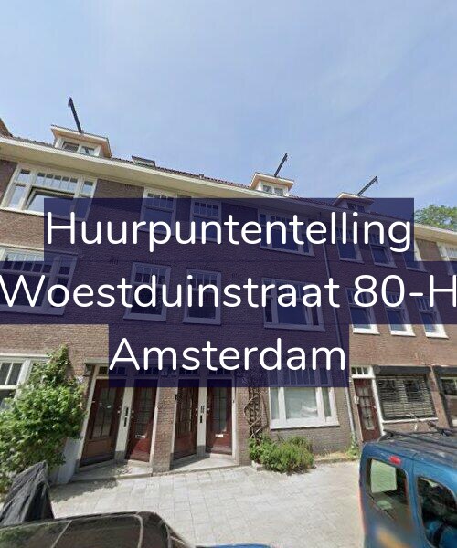 Foto gevel Huurpuntentelling voor Woestduinstraat 80-H, Amsterdam