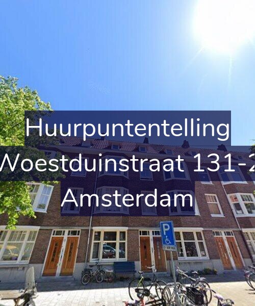 Foto gevel Huurpuntentelling voor Woestduinstraat 131-2, Amsterdam