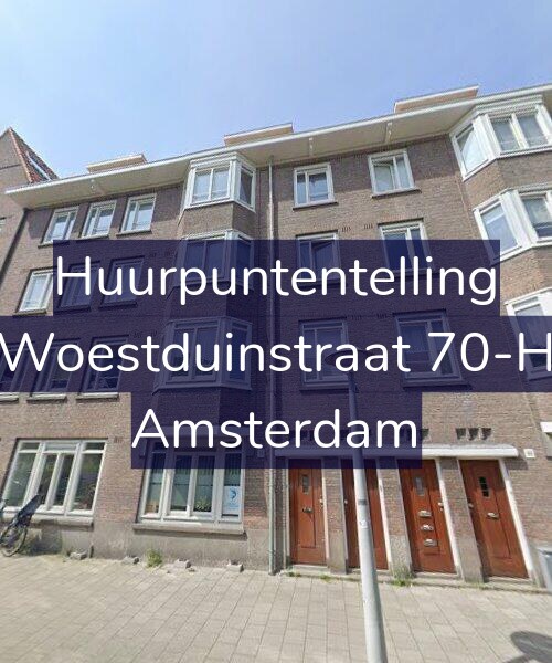 Foto gevel Huurpuntentelling voor Woestduinstraat 70-H, Amsterdam