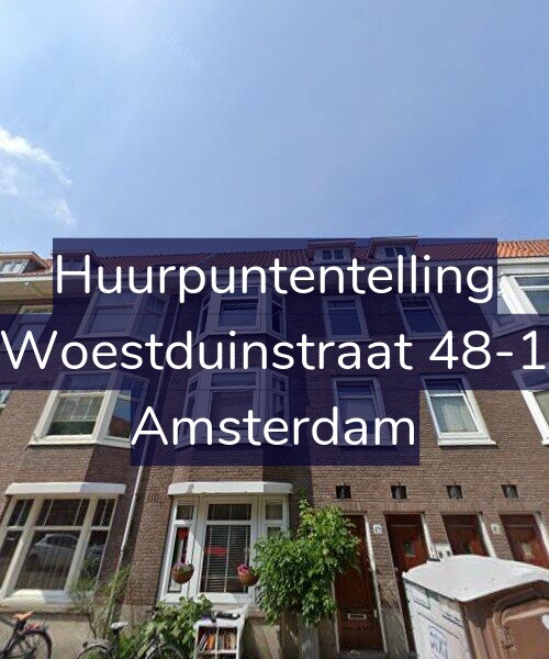 Foto gevel Huurpuntentelling voor Woestduinstraat 48-1, Amsterdam
