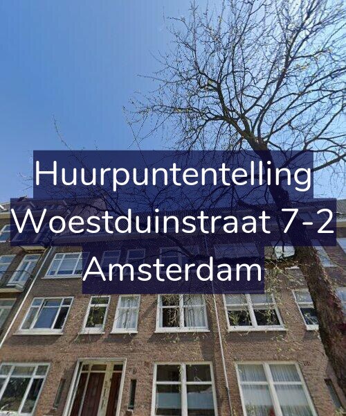 Foto gevel Huurpuntentelling voor Woestduinstraat 7-2, Amsterdam
