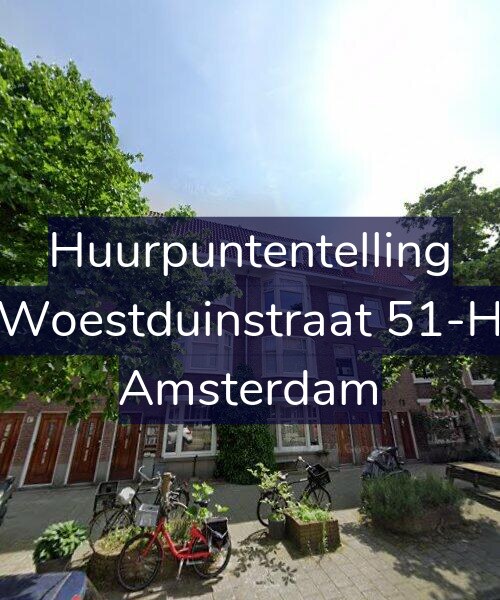 Foto gevel Huurpuntentelling voor Woestduinstraat 51-H, Amsterdam