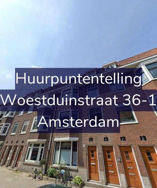 Foto gevel Huurpuntentelling voor Woestduinstraat 36-1, Amsterdam