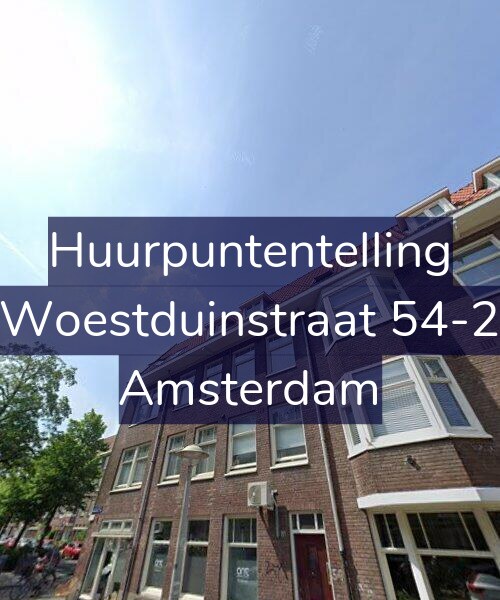 Foto gevel Huurpuntentelling voor Woestduinstraat 54-2, Amsterdam