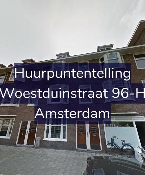 Foto gevel Huurpuntentelling voor Woestduinstraat 96-H, Amsterdam