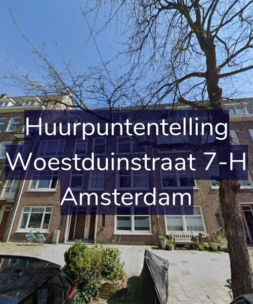 Foto gevel Huurpuntentelling voor Woestduinstraat 7-H, Amsterdam