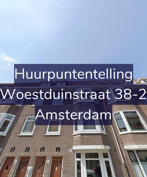 Foto gevel Huurpuntentelling voor Woestduinstraat 38-2, Amsterdam