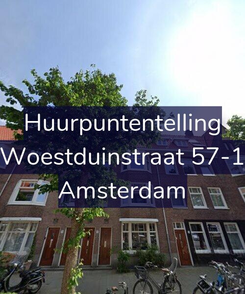 Foto gevel Huurpuntentelling voor Woestduinstraat 57-1, Amsterdam