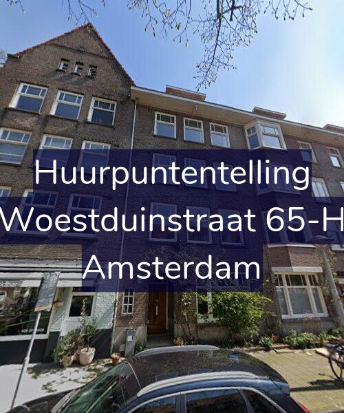 Foto gevel Huurpuntentelling voor Woestduinstraat 65-H, Amsterdam