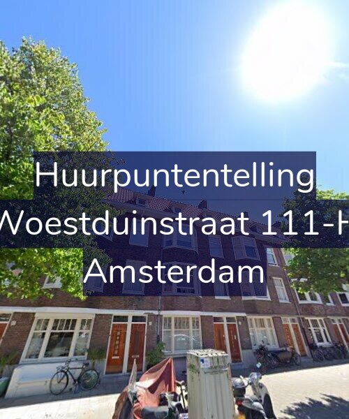 Foto gevel Huurpuntentelling voor Woestduinstraat 111-H, Amsterdam
