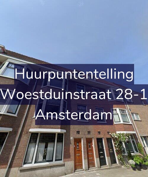 Foto gevel Huurpuntentelling voor Woestduinstraat 28-1, Amsterdam
