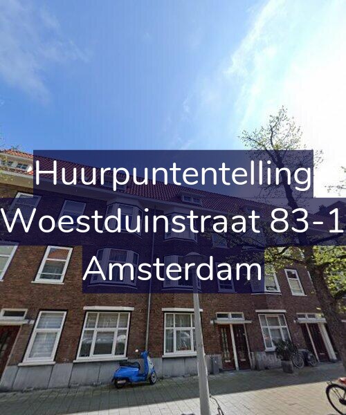 Foto gevel Huurpuntentelling voor Woestduinstraat 83-1, Amsterdam