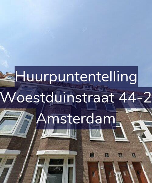 Foto gevel Huurpuntentelling voor Woestduinstraat 44-2, Amsterdam