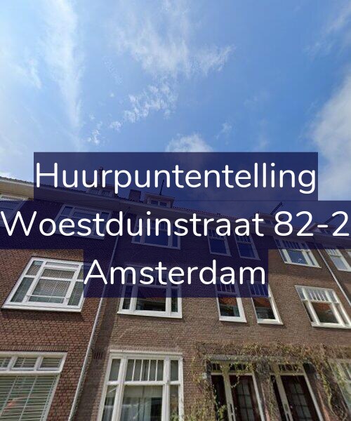 Foto gevel Huurpuntentelling voor Woestduinstraat 82-2, Amsterdam