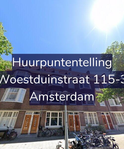 Foto gevel Huurpuntentelling voor Woestduinstraat 115-3, Amsterdam