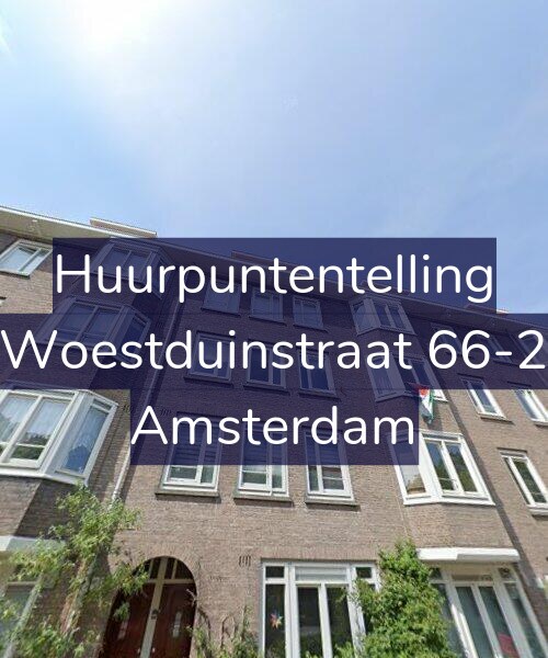 Foto gevel Huurpuntentelling voor Woestduinstraat 66-2, Amsterdam