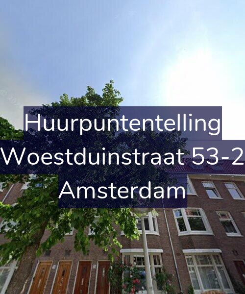 Foto gevel Huurpuntentelling voor Woestduinstraat 53-2, Amsterdam