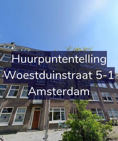 Foto gevel Huurpuntentelling voor Woestduinstraat 5-1, Amsterdam