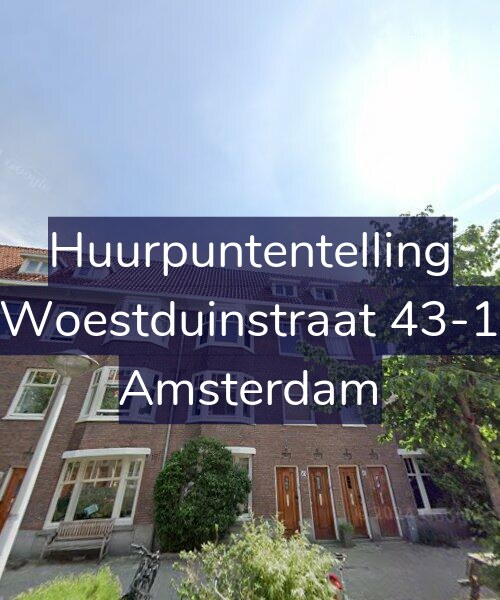 Foto gevel Huurpuntentelling voor Woestduinstraat 43-1, Amsterdam