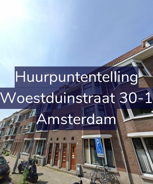 Foto gevel Huurpuntentelling voor Woestduinstraat 30-1, Amsterdam