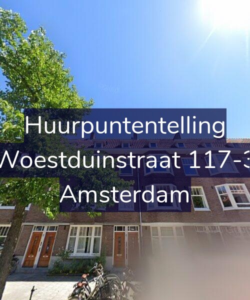 Foto gevel Huurpuntentelling voor Woestduinstraat 117-3, Amsterdam
