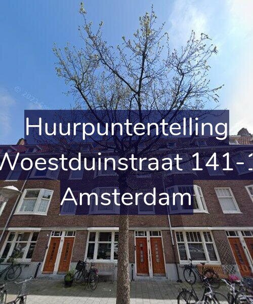 Foto gevel Huurpuntentelling voor Woestduinstraat 141-1, Amsterdam