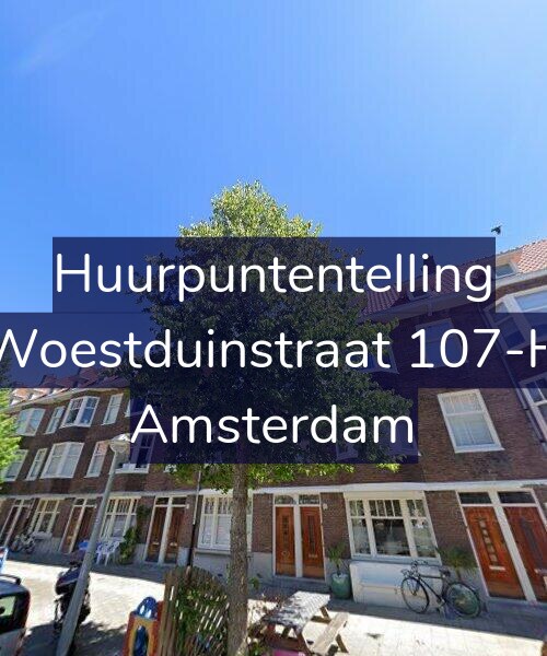 Foto gevel Huurpuntentelling voor Woestduinstraat 107-H, Amsterdam