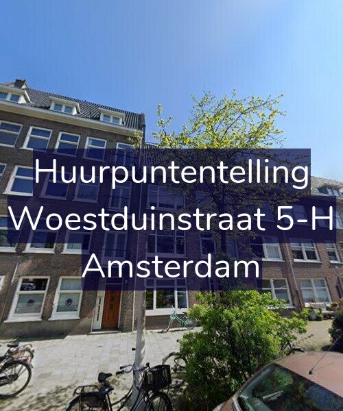 Foto gevel Huurpuntentelling voor Woestduinstraat 5-H, Amsterdam