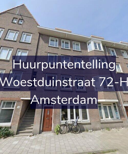 Foto gevel Huurpuntentelling voor Woestduinstraat 72-H, Amsterdam