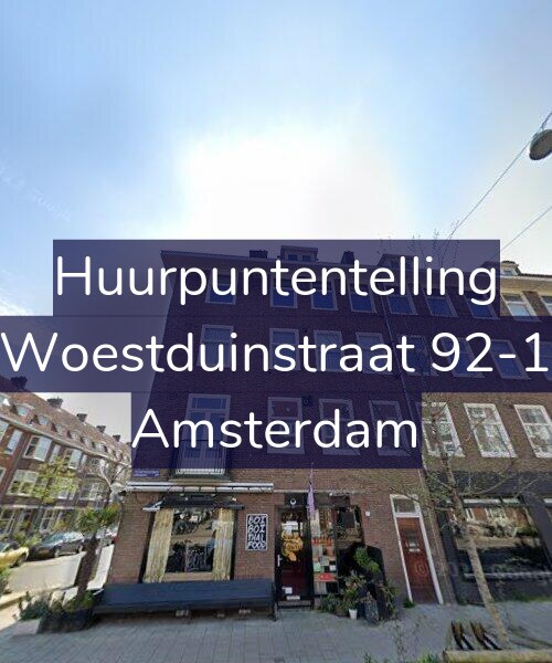 Foto gevel Huurpuntentelling voor Woestduinstraat 92-1, Amsterdam