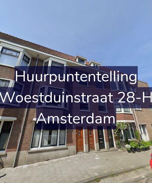 Foto gevel Huurpuntentelling voor Woestduinstraat 28-H, Amsterdam