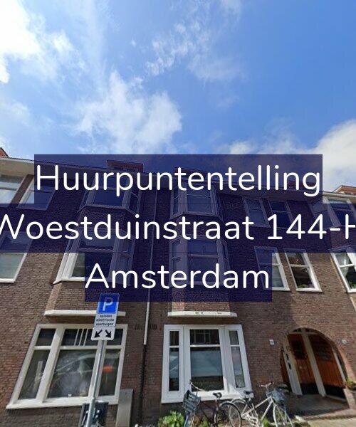 Foto gevel Huurpuntentelling voor Woestduinstraat 144-H, Amsterdam