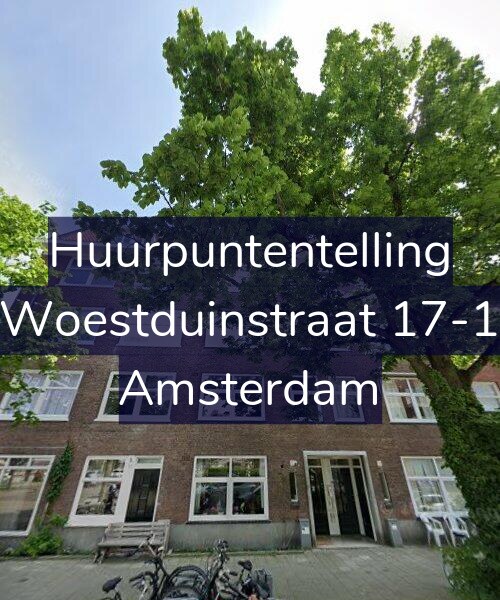 Foto gevel Huurpuntentelling voor Woestduinstraat 17-1, Amsterdam