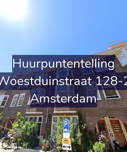 Foto gevel Huurpuntentelling voor Woestduinstraat 128-2, Amsterdam