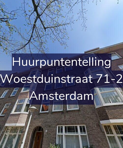 Foto gevel Huurpuntentelling voor Woestduinstraat 71-2, Amsterdam