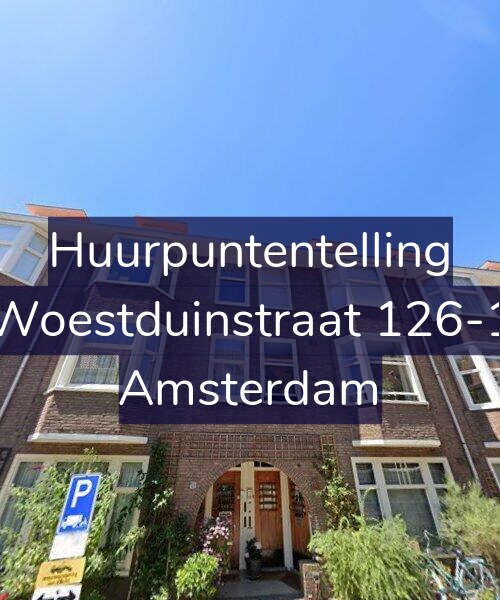 Foto gevel Huurpuntentelling voor Woestduinstraat 126-1, Amsterdam