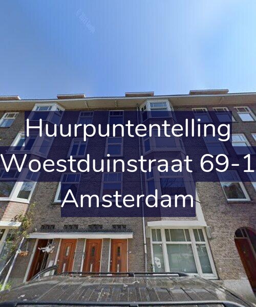 Foto gevel Huurpuntentelling voor Woestduinstraat 69-1, Amsterdam