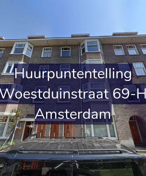 Foto gevel Huurpuntentelling voor Woestduinstraat 69-H, Amsterdam