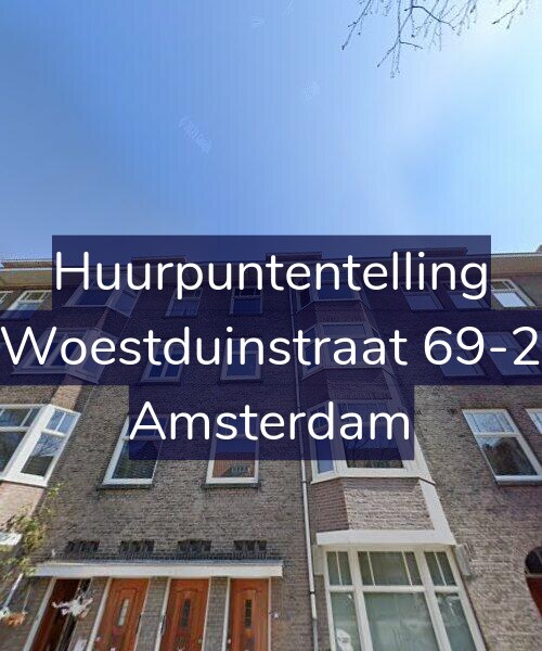 Foto gevel Huurpuntentelling voor Woestduinstraat 69-2, Amsterdam