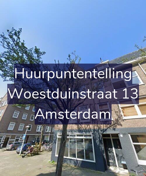 Foto gevel Huurpuntentelling voor Woestduinstraat 13, Amsterdam