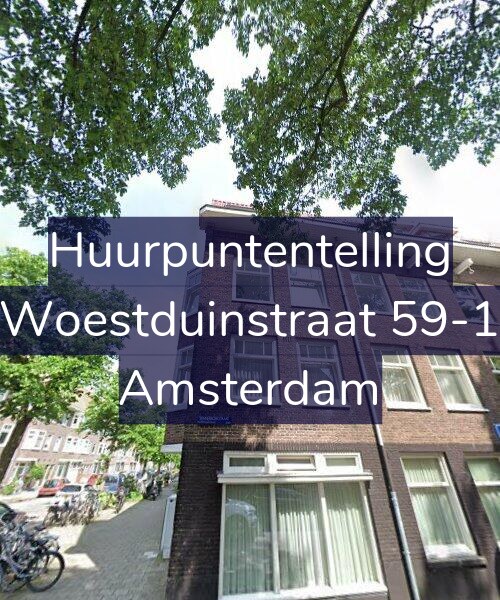 Foto gevel Huurpuntentelling voor Woestduinstraat 59-1, Amsterdam