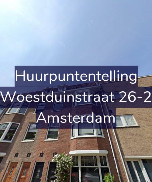 Foto gevel Huurpuntentelling voor Woestduinstraat 26-2, Amsterdam