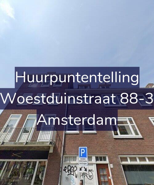 Foto gevel Huurpuntentelling voor Woestduinstraat 88-3, Amsterdam
