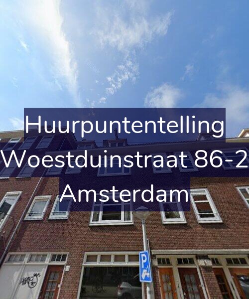 Foto gevel Huurpuntentelling voor Woestduinstraat 86-2, Amsterdam