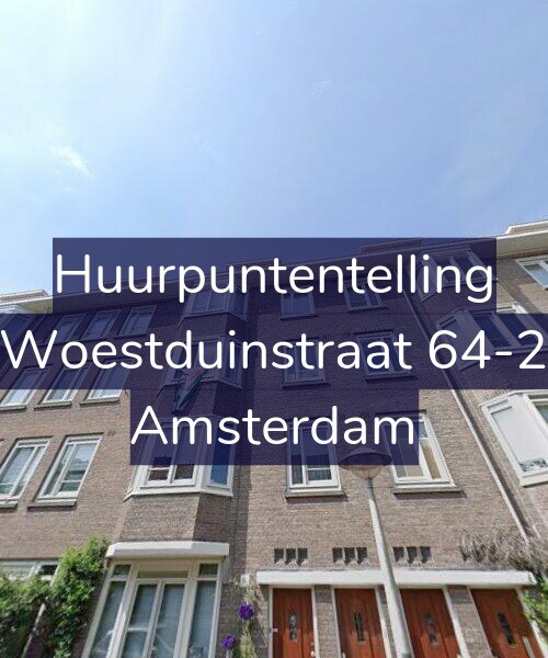 Foto gevel Huurpuntentelling voor Woestduinstraat 64-2, Amsterdam