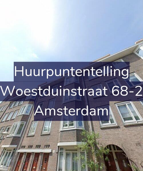 Foto gevel Huurpuntentelling voor Woestduinstraat 68-2, Amsterdam