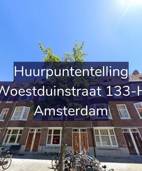 Foto gevel Huurpuntentelling voor Woestduinstraat 133-H, Amsterdam