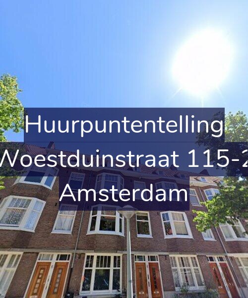 Foto gevel Huurpuntentelling voor Woestduinstraat 115-2, Amsterdam