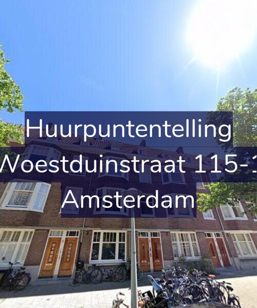 Foto gevel Huurpuntentelling voor Woestduinstraat 115-1, Amsterdam
