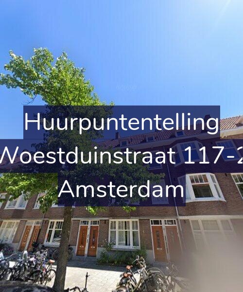 Foto gevel Huurpuntentelling voor Woestduinstraat 117-2, Amsterdam